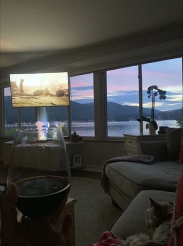 Relaxing at the manor